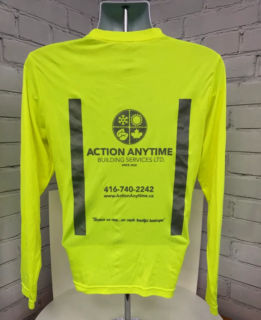 Custom-Branded T-Shirts for Action  Anytime - Workwear Toronto - Back